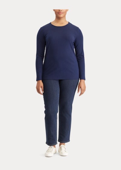 Women's Ralph Lauren Stretch Long Sleeve T Shirts | 769130MLU